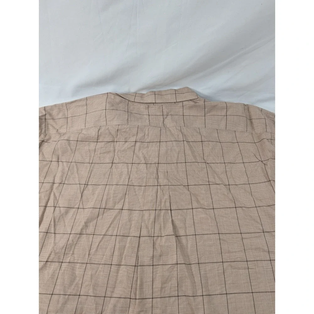 Polo Ralph Lauren Men's Beige Glenn Check Plaid Long Sleeve Button-down 3XTL